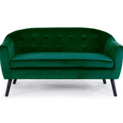 Canapé 3 places scandinave Savoy Velours Vert