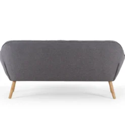 Canapé 3 places Scandinave Zentao Tissu Gris Clair