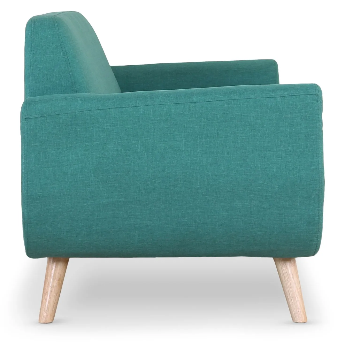 Canapé scandinave 2 places Danube Tissu Bleu-Vert