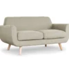 Canapé scandinave 2 places Danube Tissu Beige