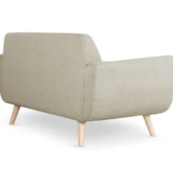 Canapé scandinave 2 places Danube Tissu Beige