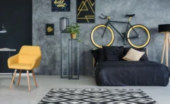 Chaise / Fauteuil scandinave Frida Tissu Jaune