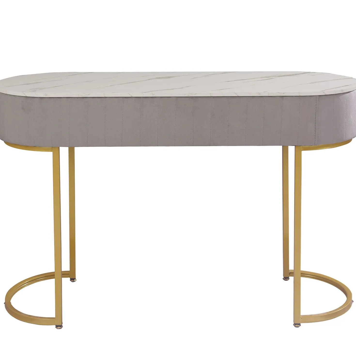 Coiffeuse Paloma 1 tiroir Velours Taupe