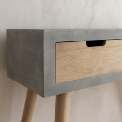 Console scandinave 3 tiroirs Tatum Gris