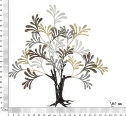Décoration murale Albero métal 3D arbre multicolore