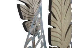 Décoration murale feuilles métal et MDF dorées et argentées