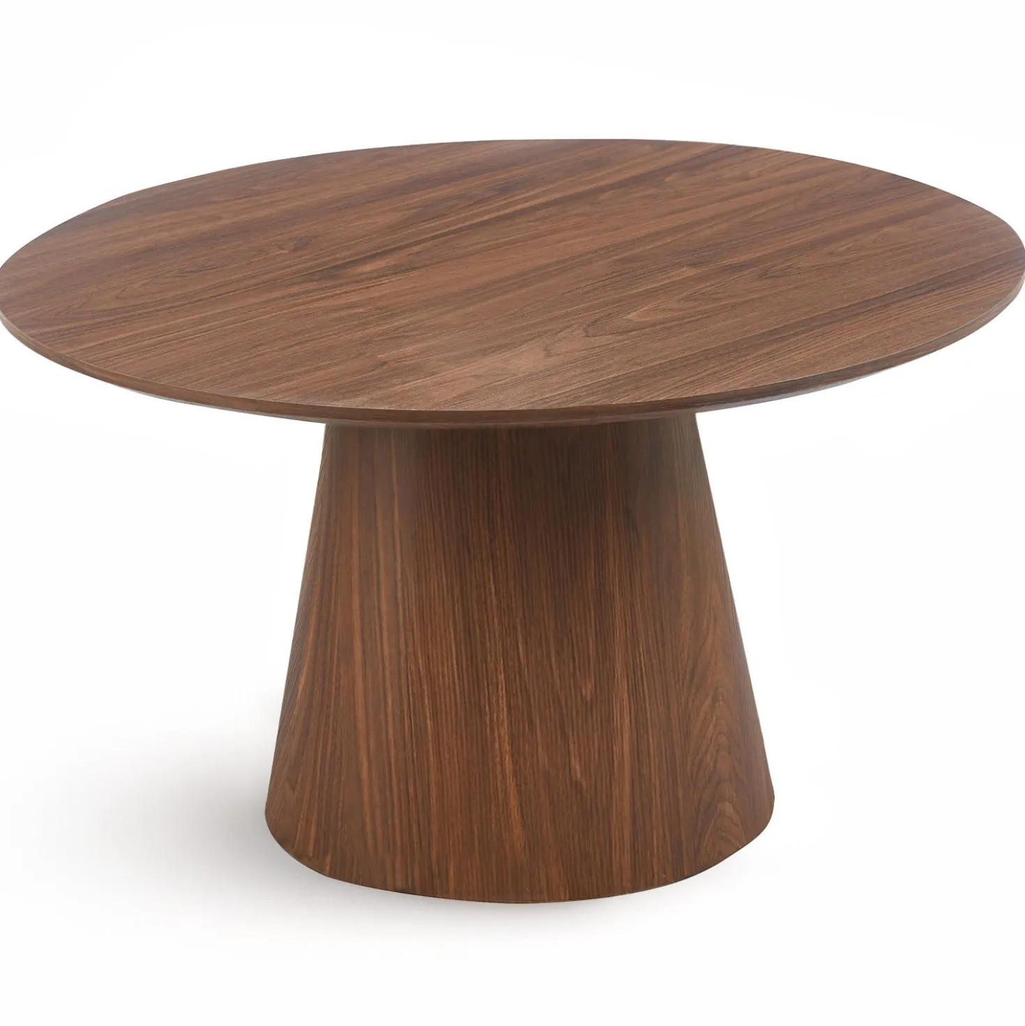 Ensemble de 2 tables basses rondes Callie Bois noisette