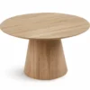 Ensemble de 2 tables basses rondes Callie Chêne clair