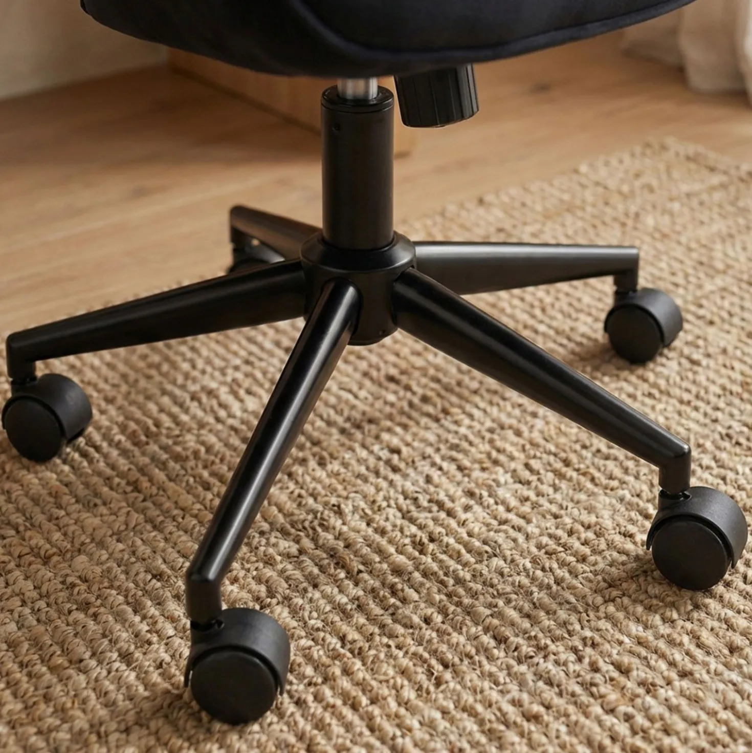 Fauteuil de bureau moderne à haut dossier Florelo Velours Noir