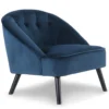 Fauteuil Ioan Velours Bleu