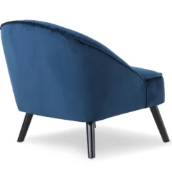 Fauteuil Ioan Velours Bleu