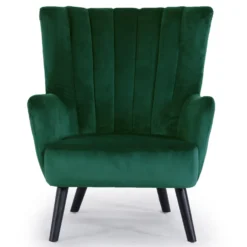 Fauteuil matelassé Vidal Velours Vert
