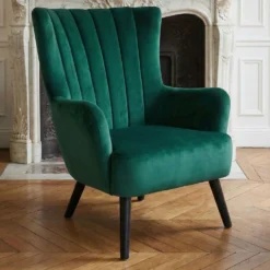 Fauteuil matelassé Vidal Velours Vert