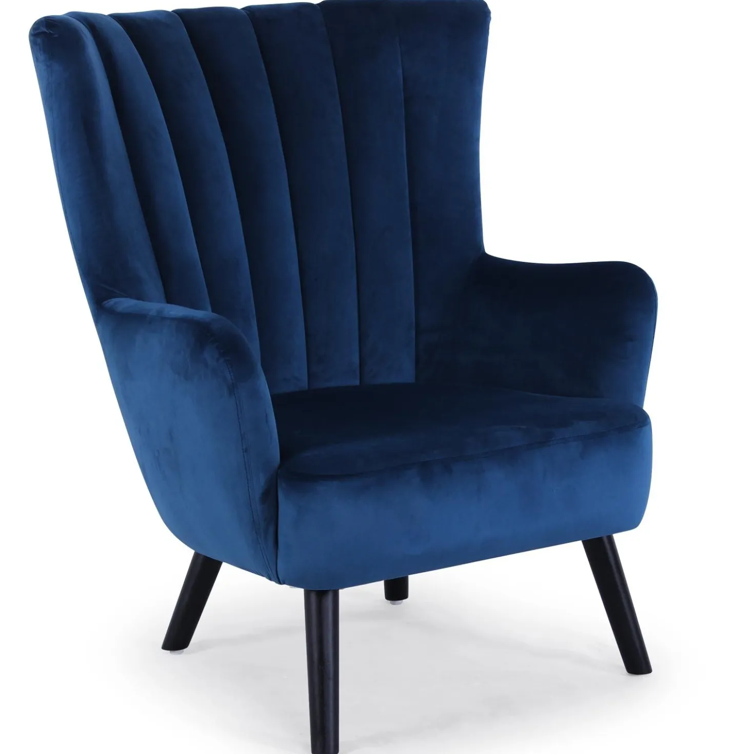 Fauteuil matelassé Vidal Velours Bleu