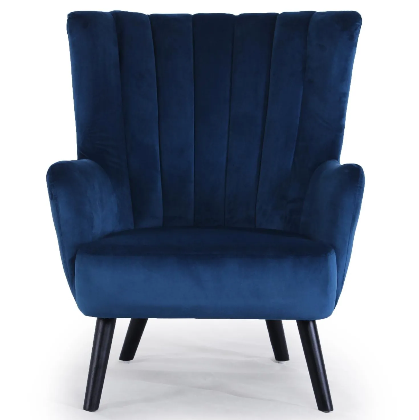 Fauteuil matelassé Vidal Velours Bleu