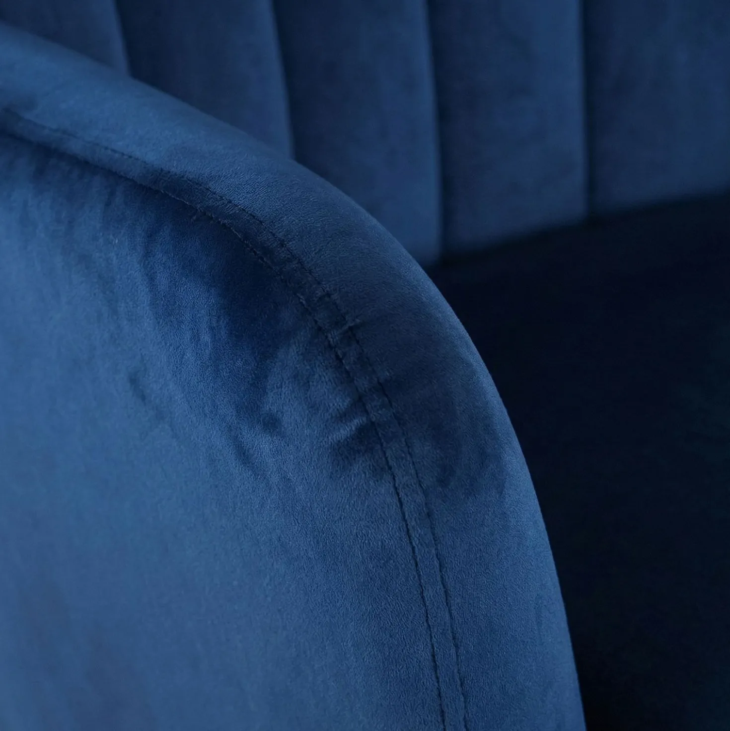 Fauteuil matelassé Vidal Velours Bleu