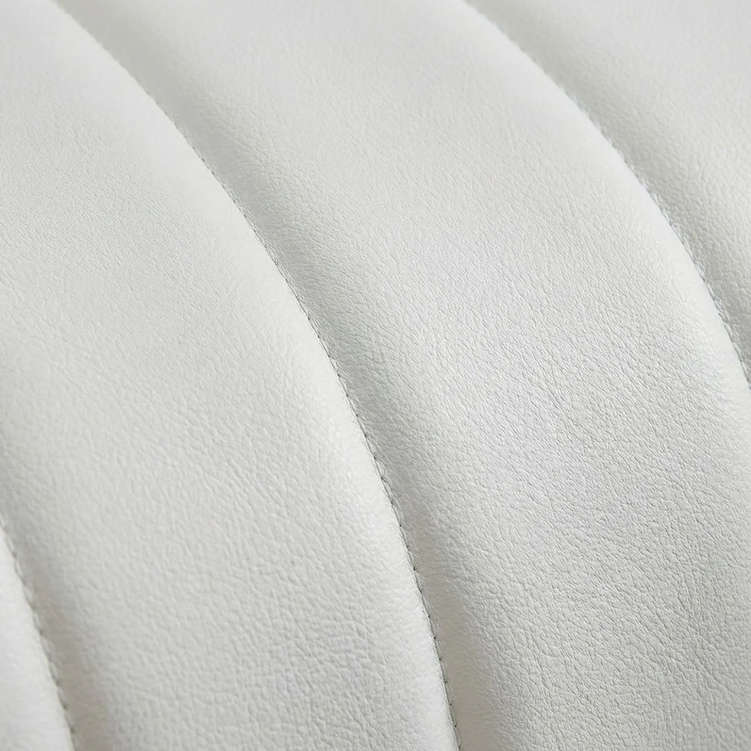 Fauteuil moderne à coutures verticales Sacramento Simili Blanc
