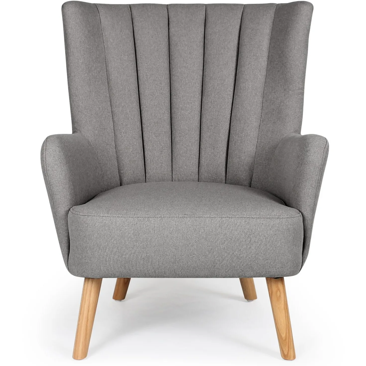 Fauteuil scandinave Vidal Tissu Gris