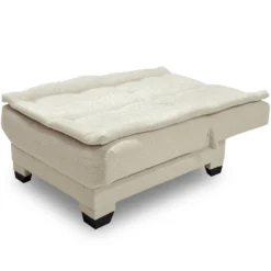 Fauteuil transformable en banquette Lefkada Tissu texturé Beige
