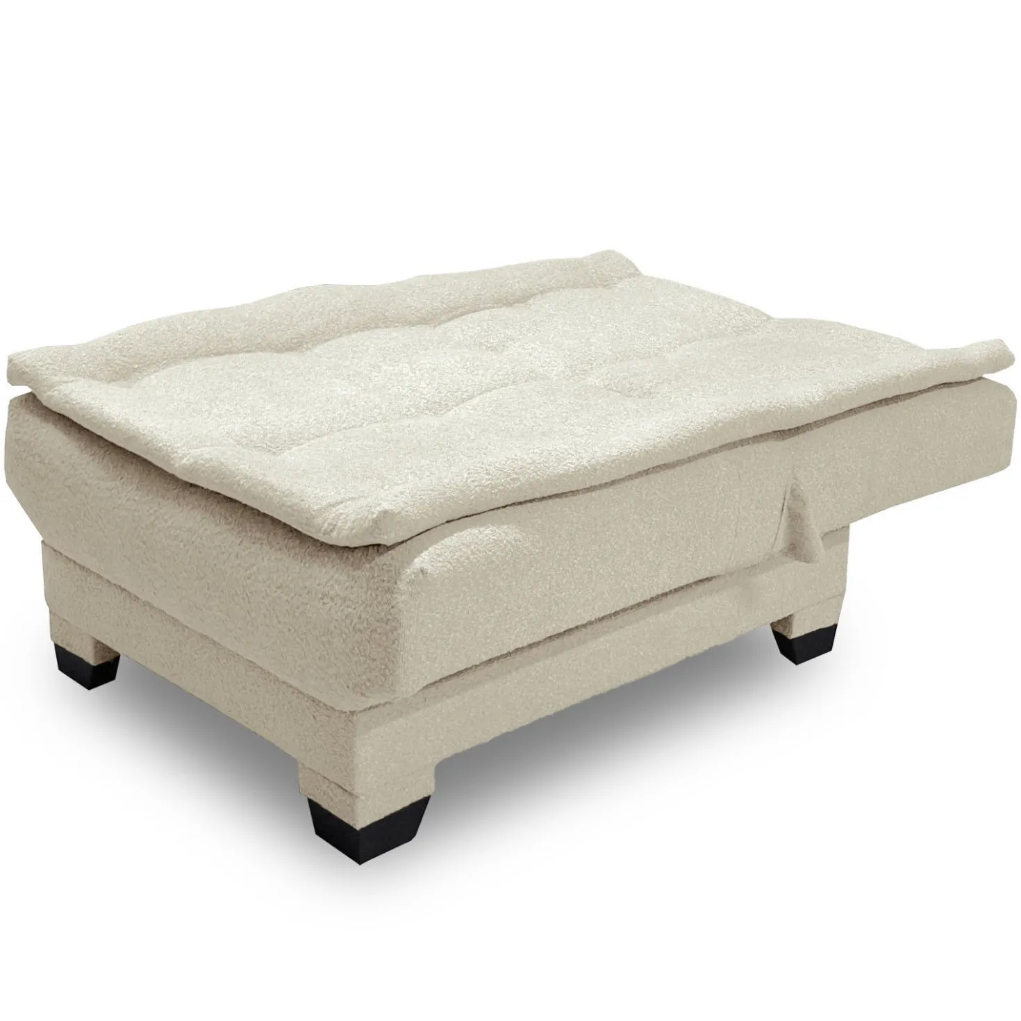 Fauteuil transformable en banquette Lefkada Tissu texturé Beige