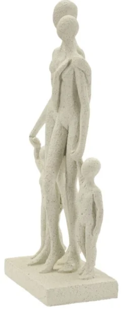 Figurine Family Stons Polyrésine Beige