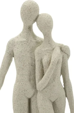 Figurine Family Stons Polyrésine Beige