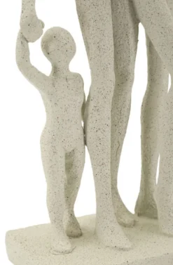 Figurine Family Stons Polyrésine Beige
