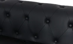 Grand canapé 2 places Chesterfield Noir