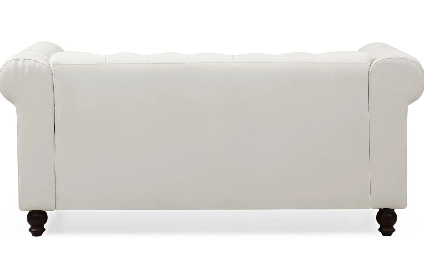 Grand canapé 2 places Chesterfield Blanc