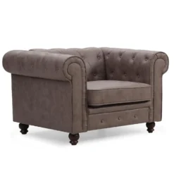 Grand fauteuil Chesterfield Vintage
