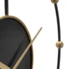 Horloge murale métal Noir et Doré