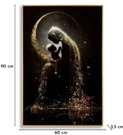 Impression sur toile maternité laquée avec cadre