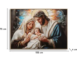 Impression sur toile Nativité encadrée