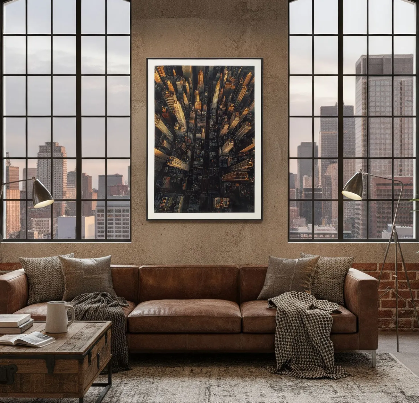 Impression sur toile New York avec cadre