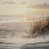 Impression sur toile paysage marin cadre noir