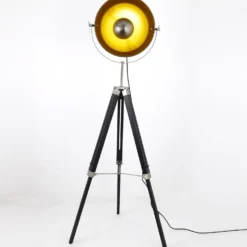 Lampadaire Apollon Noir et Or