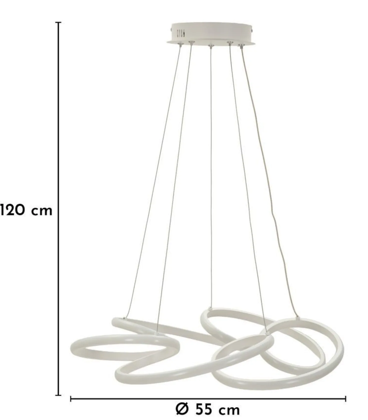 Lampe de plafond Glovy blanche LED