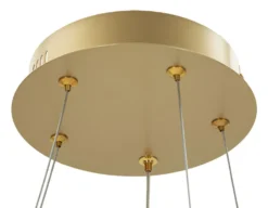 Lampe de plafond Glovy or satiné à LED intégrée