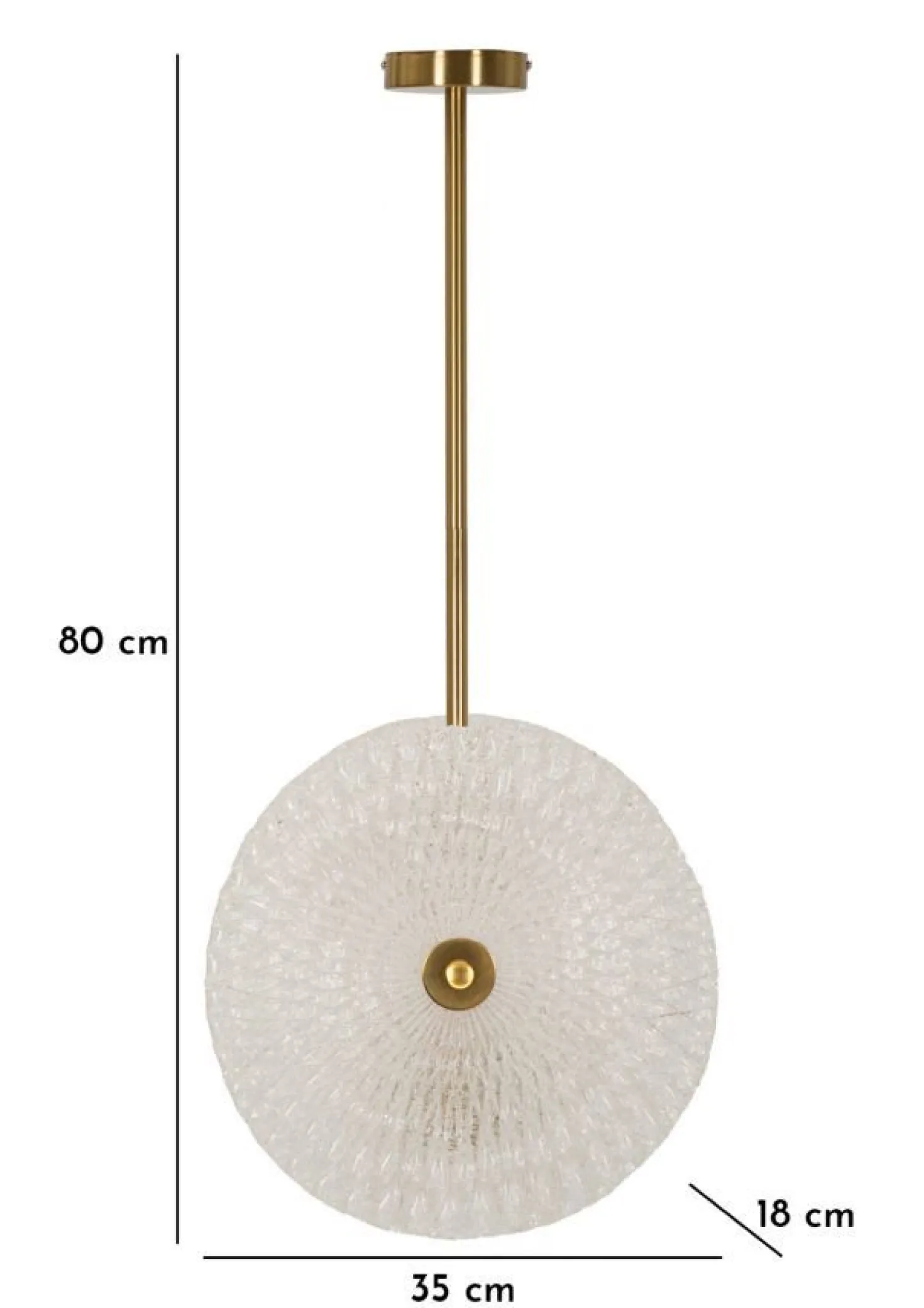 Lampe de plafond métal doré abat-jours en verre décorés reliefs