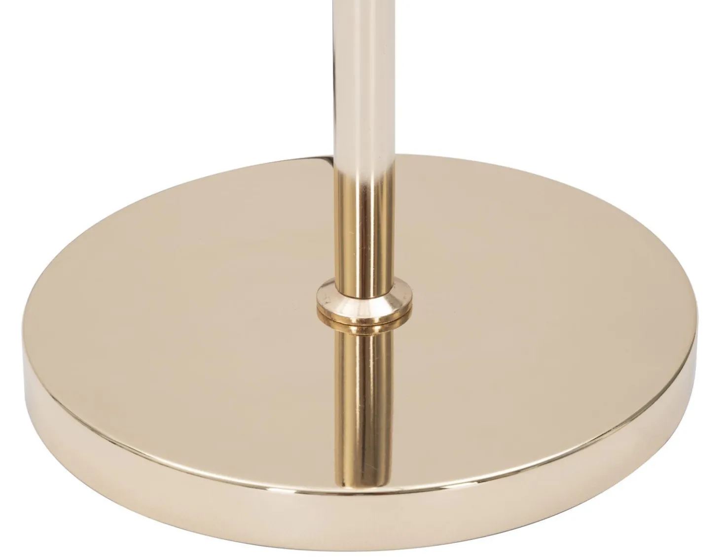 Lampe de sol Ovy métal doré abat-jour tissu rose