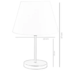 Lampe de table Accensa Métal Argent et Vert céladon