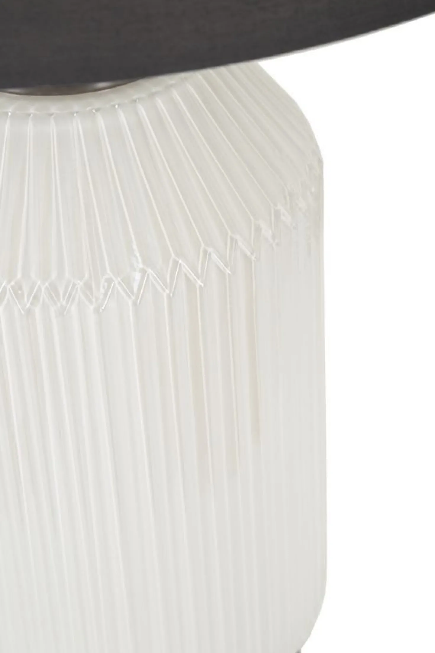 Lampe de table Brighty Verre Blanc abat-jour Velours Gris