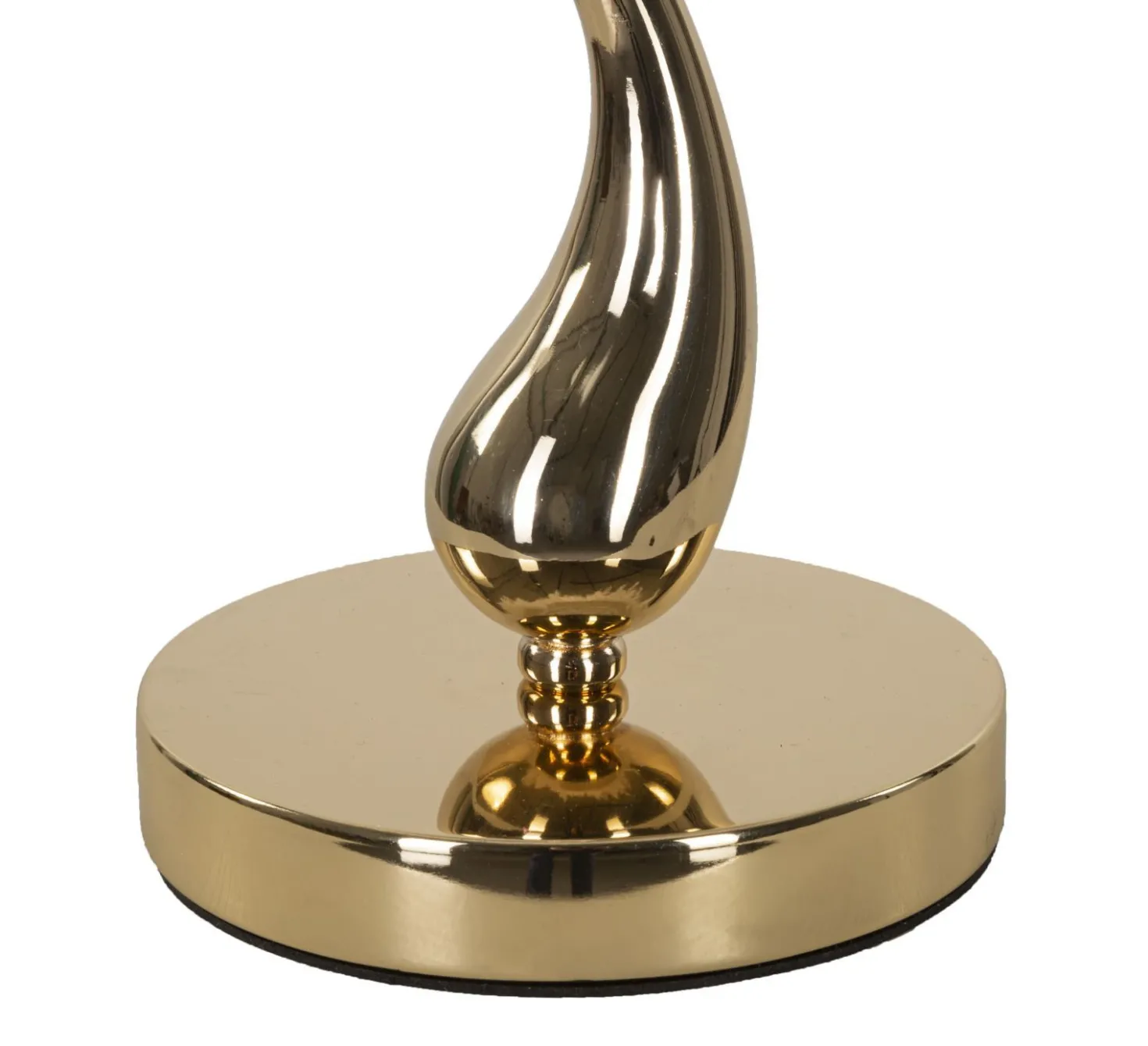 Lampe de table Chariot métal doré abat-jour plumes synthétiques Blanches