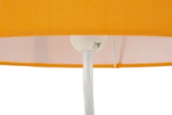 Lampe de table en M.D.F multicolore et abat-jour tissu Orange