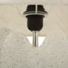 Lampe de table Ester Résine Ivoire Abat-jour Tissu Brut