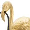 Lampe de table Flamant Rose résine dorée