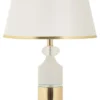 Lampe de table Gipsy Dorée et Blanche