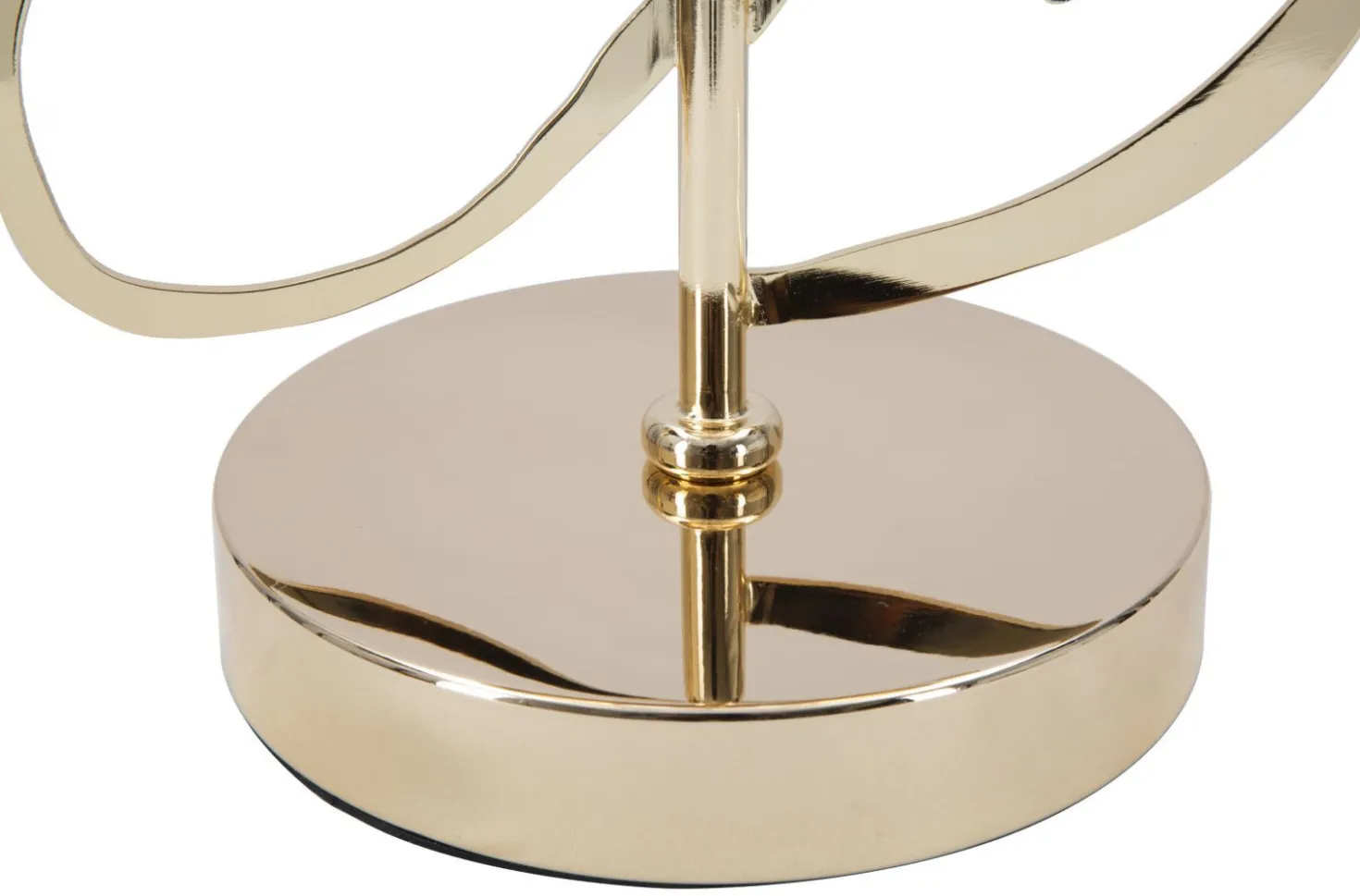 Lampe de table Glam métal doré abat-jour tissu noir