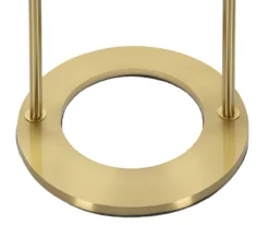 Lampe de table Glamy Métal Doré Abat-jour Verre Blanc