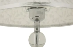 Lampe de table Kody finition brillante abat-jour brodé